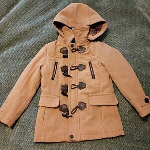 🧥 Urban Republic Hooded Duffle Coat – Tan | Size 5/6 🧥